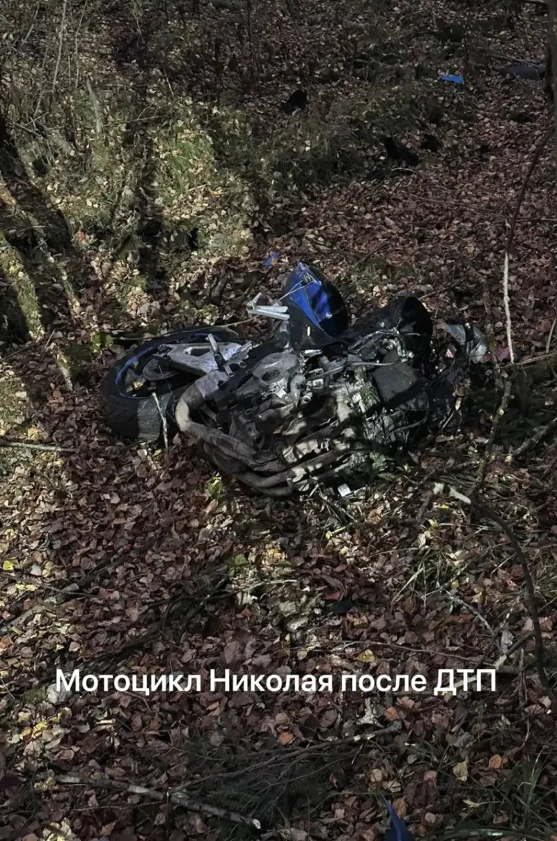 Место смертельного ДТП в Оричевском районе, в котором погиб кировский фитнес-тренер.