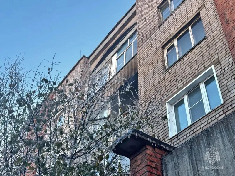 Пожар в квартире в Кирово-Чепецке на улице 60 лет Октября